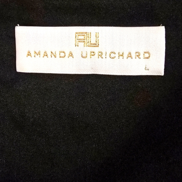 Amanda Uprichard Faux Reptile Racerback Dress – Black, Size Large - Picture 6 of 9